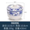 Colher de melamina Colher de plástico Porcelana chinesa azul e branca Imitação Colher de Kung Fu com gancho Colher Alça longa Colher de sopa grande