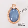 Colgante de Lazo Ovalado Color Gelatina Placa de Flor Accesorios de Aleación Pendientes Collar Belleza Cabeza Accesorios para Joyería DIY