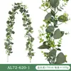 Simulación Planta Verde Colgante de Pared Eucalipto Mann Hogar Jardín Exterior Decoración Adornos Atmósfera Festiva Montaje Flores Artificiales