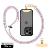 Cordón para Teléfono de Cuello Portátil Cruzado de 8 mm Hebilla Metálica de Alto Grado Ajustable Espaciador Correa para Cámara Anti-Pérdida para Exteriores