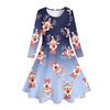 Venta al por mayor directa de fábrica ropa infantil primavera y verano nuevo estilo europeo y americano vestido para niñas estampado manga corta vestido falda infantil