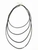 Accesorios diy Cuerda para Collar Hebilla de Langosta Cuerda de Cuero Negro Hilo de Cera Coreano Cuerda para Collar Cuerda para Colgante