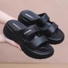 2025 Nueva Moda Plataforma Suela Gruesa Sandalias de Tacón Alto EVA Verano para Mujer Ropa Exterior Pantuflas Casuales Elevadas Transfronterizas