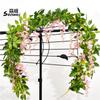 Tiras de Flores Decorativas para Casamento, Flor de Feijão Glicínia Simulada, Glicínia Popular para Teto Galeria Longa Atacado Flor de Glicínia Simulada Longa