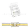 Conector de Tira LED COB 8MM 10MM 2P Luz de Tira LED Hebilla de Cristal Conector Cabeza Sin Soldadura Cable de Soldadura Gratuito