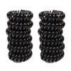 Venta al por mayor de fábrica, accesorios de tienda de 2 yuanes, accesorios para el cabello de estilo coreano, tamaño grande y mediano, tamaño pequeño, línea telefónica negra gruesa, banda de goma para el cabello, tocado
