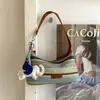 Bolso Tejido Novedad Nicho Transfronterizo 2025 Bolso de Playa de Verano Versátil Bolso Bandolera de Hombro Único Bolso Dumpling
