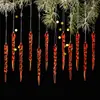 Suministros de Celebración Navideña Haobei Colgante Creativo Transparente de Barra de Hielo Nueva Decoración de Árbol de Navidad Colgante de Hilo Colgante para Árbol