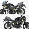 Coche muscle Wolf adecuado para Kawasaki Z400 bolsa lateral bolsa lateral se puede instalar casco medio casco casco completo con cerradura marco de liberación rápida modificación