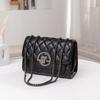 Bolsos para Mujer 2023 Nuevo Bolso Cruzado de Alta Gama de Moda Estilo Coreano Bolso de Hombro Versátil Bolso de Cadena Acolchado Bolso de Cuero Genuino para Mujer