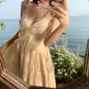 Nuevo vestido estilo chino para mujer, de alta gama, lujo ligero, vestido de gala para celebridades, top de tubo, sexy, sin espalda, con tirantes
