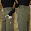 Calça Cargo Masculina Outono 2025 Nova Reta Solta Casual Versátil Caimento Resistente a Amassados Lyocell Calça Longa