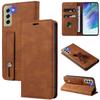 Para teléfono móvil Samsung S21 FE funda de cuero A22 5G funda de teléfono móvil S20/S10 correa de muñeca magnética A51 funda protectora