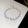 Pulsera Envuelta en Zirconia Estilo Palacio Francés Ola Pulsera Exquisita de Lujo Ligero Joyería de Mano de Nicho de Moda Venta al Por Mayor