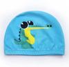 Gorro de baño infantil transfronterizo, bonito gorro de baño de tela con dibujos animados, gorro de baño grande para niños y bebés, venta al por mayor