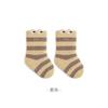 Calcetines de Bebé para Otoño e Invierno, Forrados de Felpa y Engrosados, Clase A para Recién Nacidos, Sin Costuras, Hasta la Mitad de la Pantorrilla, Felpa de Coral, Diseño de Dibujos Animados