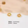 Contas espaçadoras banhadas a ouro em prata S925 antiga, acessórios para joias DIY com contas feitos à mão, acessórios Wenwan, joias, alto padrão
