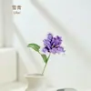 Tul Loro Flor de Ganchillo Hecha a Mano Flor de Hilo Flor de Simulación Configuración de Escena Sofisticada