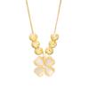 Collar de trébol de cuatro hojas Fuzhu para mujer, combinable con todo, de alta gama, diseño de nicho para primavera y verano, cadena de clavícula con dopamina, accesorios Yiwu