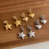 Aretes de Corazón Chapados en Oro Real de 18K con Circonitas Micro-Pavimentadas para Mujer, Joyería de Oreja Versátil y Exquisita de Estrella de Moda y Gama Alta