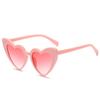 Nuevas gafas de sol transfronterizas europeas y americanas para mujer, gafas de sol de moda con forma de corazón, gafas de sol modernas con forma de corazón de melocotón.