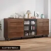 Aparador con marco de madera maciza, mueble bar moderno minimalista para sala de estar, vitrina de té, mueble de almacenamiento de cocina, mueble de almacenamiento integrado de pared