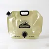 Bolsa de agua portátil grande para exteriores, plegable con grifo, adecuada para viajes, camping y uso en coche, fácil de usar