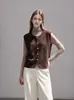 Chal de color liso con hebilla metálica de alta calidad para superponer, cárdigan de punto redondo, chaqueta corta que muestra temperamento, mujeres, suave y esponjoso 8538