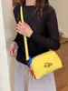 2026 Nova Bolsa de Armazenamento Estilosa de Celebridade da Internet, Bolsa Transversal Leve, Bolsa de Ombro de Verão com Combinação de Cores Dopamina, Bolsa para Celular
