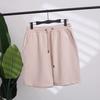 Unissex 2024 Verão Novos Casais Algodão Shorts Solto Reto Casual Trendy Esportes Praia Calças Calças de Comprimento Médio