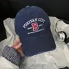 Boné de Baseball Tendência Retro Desgastado Estilo Coreano para Mulheres com Bordado de Letra, Chapéu Desgastado de Topo Macio Que Faz o Rosto Parecer Menor, Boné de Bico
