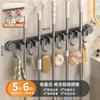 Gancho Gris Pistola, Sin Taladro Adhesivo Fuerte Montado en Pared Toallero de Baño, Gancho para Abrigos de Baño Cocina Montado en Pared