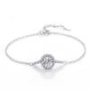 Pulsera de plata de ley 925 para mujer, bolso redondo, estrella, luna, circonita, pulsera, comercio electrónico transfronterizo, suministro en vivo, entrega de joyas