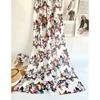 Chal Grande Estilo Pastoral Floral Espiga para Mujer Estilo Popular en Internet Bufanda Larga de Seda Protector Solar Toalla de Playa para Turismo y Vacaciones