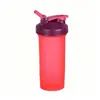 Taza Deportiva de Fitness Personalizada Nueva de 600 ml Taza de Plástico para Fitness de Proteína en Polvo Vaso Mezclador con Bola Batidora Vaso para Batidos Vaso Mezclador
