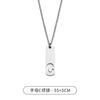 Collar con Letra de Acero de Titanio para Hombre, Colgante Sencillo y Versátil, Accesorio de Diseño de Nicho Inglés, Joyería de Marca de Moda al por Mayor, Para Apilar