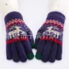 Guantes de invierno para mujer táctiles de cachemir de una sola capa cálidos lindos de ciervo guantes de estudiante fabricantes al por mayor