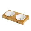 Tazón para Gato Tazón de Cerámica para Comida de Gato Tazón para Mascota Tazón para Agua Potable Tazón para Comida Tazón Integrado para Arroz de Gato Tazón para Perro Protector de Cuello Mesa de Comedor para Mascota