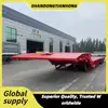 Fabricante Listo para Exportar Plegable de Frente Bajo Plataforma Baja Semirremolque África y Medio Oriente Transportador de Maquinaria Pesada Grande