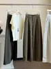 Calça Larga de Cintura Alta Elástica Retrô para Mulheres, Novo Estilo Outono, Solta, Emagrecimento, Caimento Fluido, Casual Reta Estilo Banana