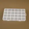 Caja de Plástico PP con Gancho Divisor para Joyería de Cuentas DIY Caja de Almacenamiento de Piezas de Ferretería de 24 Compartimentos Caja de Almacenamiento para Cosméticos y Arte de Uñas