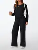 Conjunto de dos piezas transfronterizo para mujer 2025 Otoño Nueva Moda Casual Pantalón Recto Elegante Suelto Cuello en V Conjunto de Punto Acanalado
