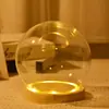 Flor Eterna Bola de Cristal Tapa Decoraciones Modernas para el Hogar Hecho a Mano Película Manual Tapa de Polvo de Flor Seca Transparente