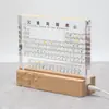 Suporte de Lâmpada de Mesa com Tabela Periódica em Relevo Bilíngue Chinês-Inglês, Presente para Abertura Escolar e Formatura, Decoração Criativa de Sala de Aula para Alunos