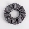 Scrunchies Europeus e Americanos Transfronteiriços em 70 Cores, Elásticos de Cabelo de Cetim Brilhante, Elásticos de Cabelo Simples de Cetim Liso, Elásticos de Cabelo para Rabo de Cavalo Alto para Mulheres