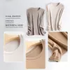 Camiseta de Base Meiyabi Proteína Essência Gola Redonda Manga Longa para Mulheres Outono e Inverno Novo Estilo Cor Lisa Moda Versátil Top