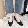 Salto Alto Douyin Galochas Bico Fino Moda Feminina Sapatos Femininos Sandálias de Bico Fino Salto Médio Baixo