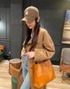 Bolso de Piel Genuina de Vaca Importada para Mujer Cuadrado Vertical de Gran Capacidad para Primavera y Verano Bolso de Mano Cruzado de un Solo Hombro Simple