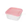 Recipiente Cuadrado de Plástico para Conservación de Alimentos con Tapa Transparente Sellado Caja de Almacenamiento Caja de Almacenamiento de Cocina Caja para Snacks Venta al por Mayor