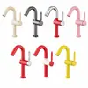 Grifo Kai Ping, color gris plomo, para lavabos de baño, agua fría y caliente, uso doméstico, para lavabos y encimeras